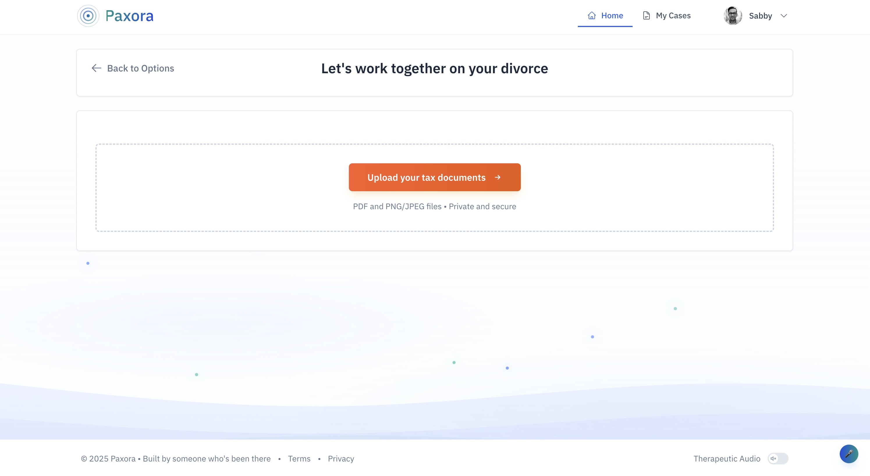 Upload your documents